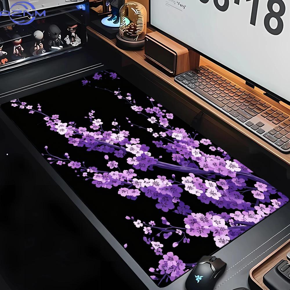 Tradescantia Purple - 보라색 벚꽃 마우스 패드 대형 컴퓨터